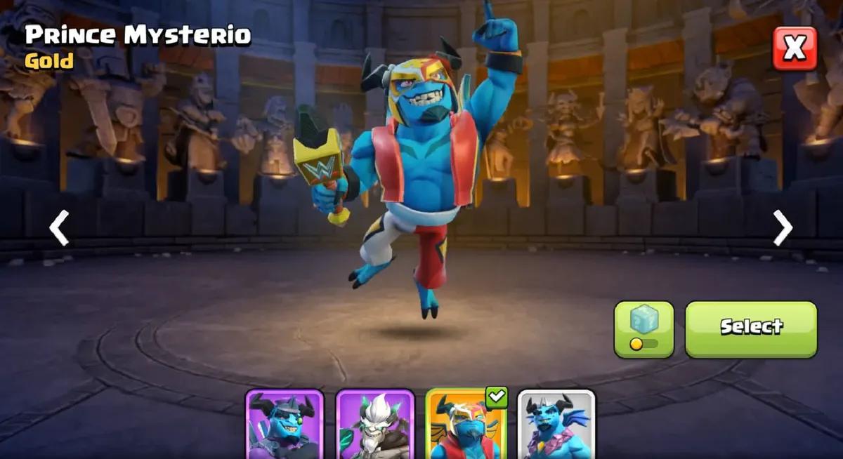 Clash of Clans x WWE: Prince Mysterio Головні новини Gold Pass Season за квітень 2025 року