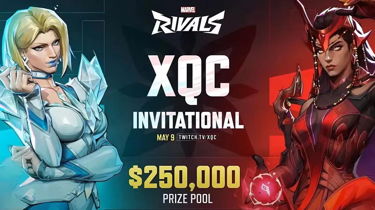 xQc анонсує турнір Marvel Rivals з призовим фондом $250,000, який відбудеться 9 травня