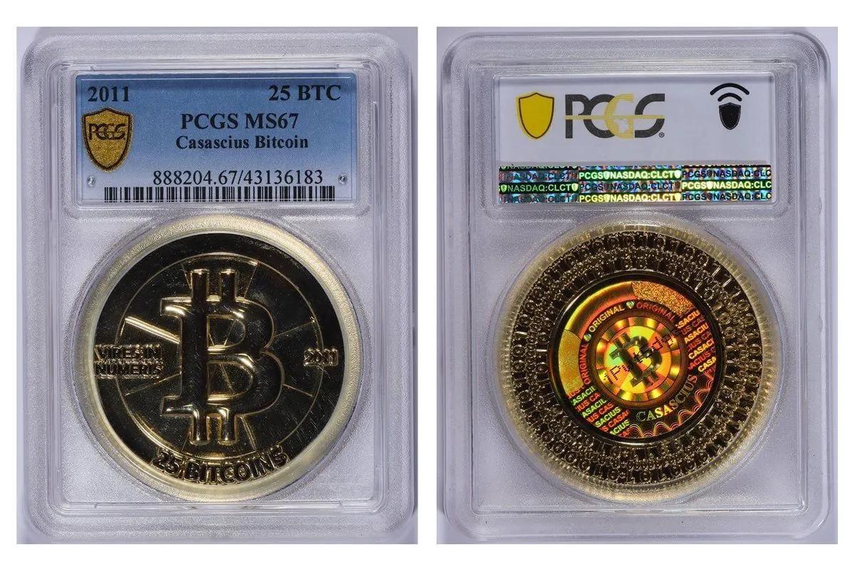 2 000 надрідкісних BTC вийшли зі стану спокою: Дві монети Casascius активовані після 13 років бездіяльності