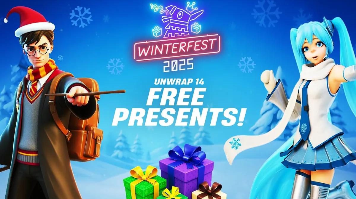 Fortnite Winterfest 2025 - Гаррі Поттер, Хатсуне Міку та все, що ми знаємо