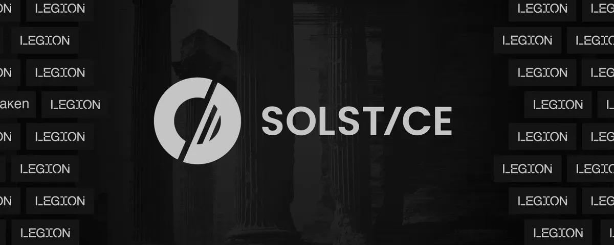 Solstice оголосила про розпродаж токенів $SLX на платформі Legion