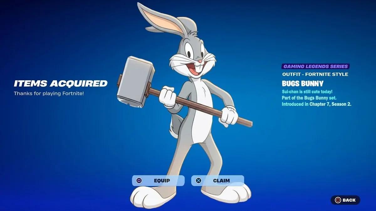 Fortnite додає скін Багза Банні — ось як його розблокувати