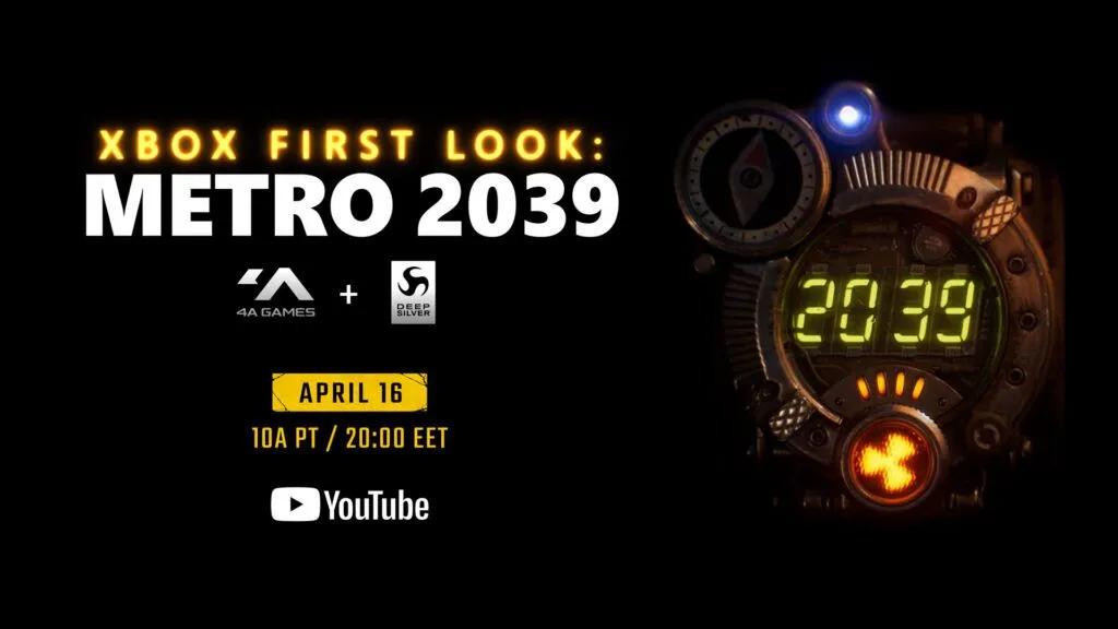 4A Games анонсувала Metro 2039, офіційний реліз відбудеться 16 квітня