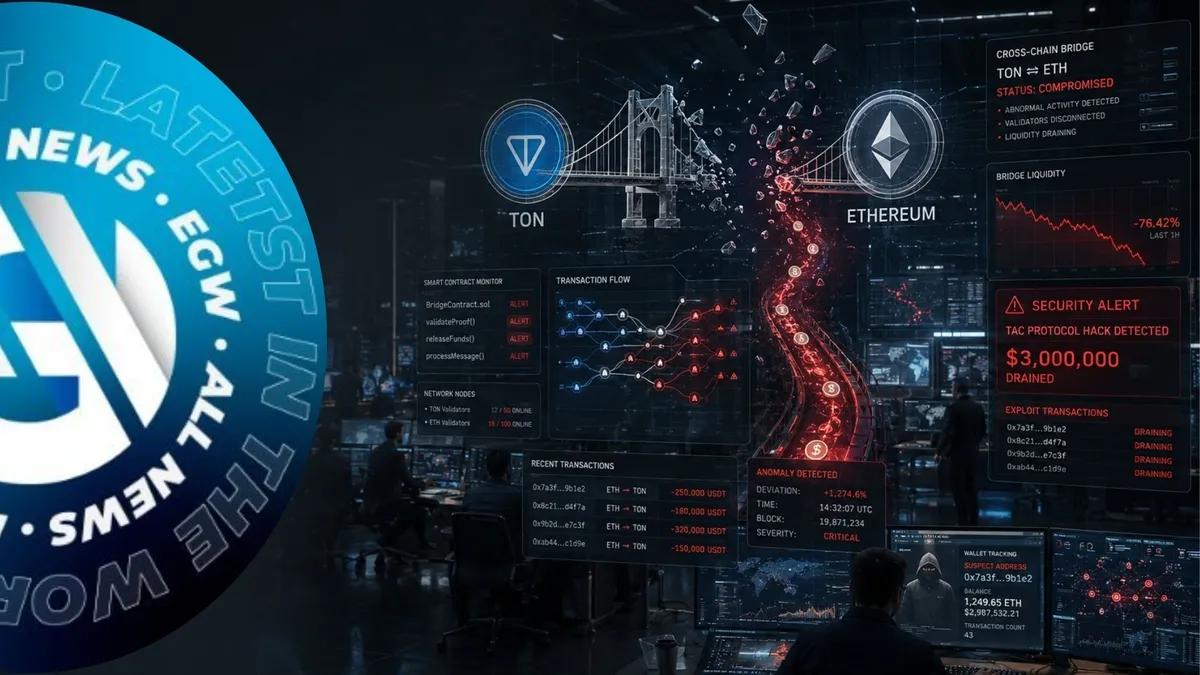 Хакери вивели понад $3 млн з крос-ланцюгового моста протоколу TAC між TON і ETH