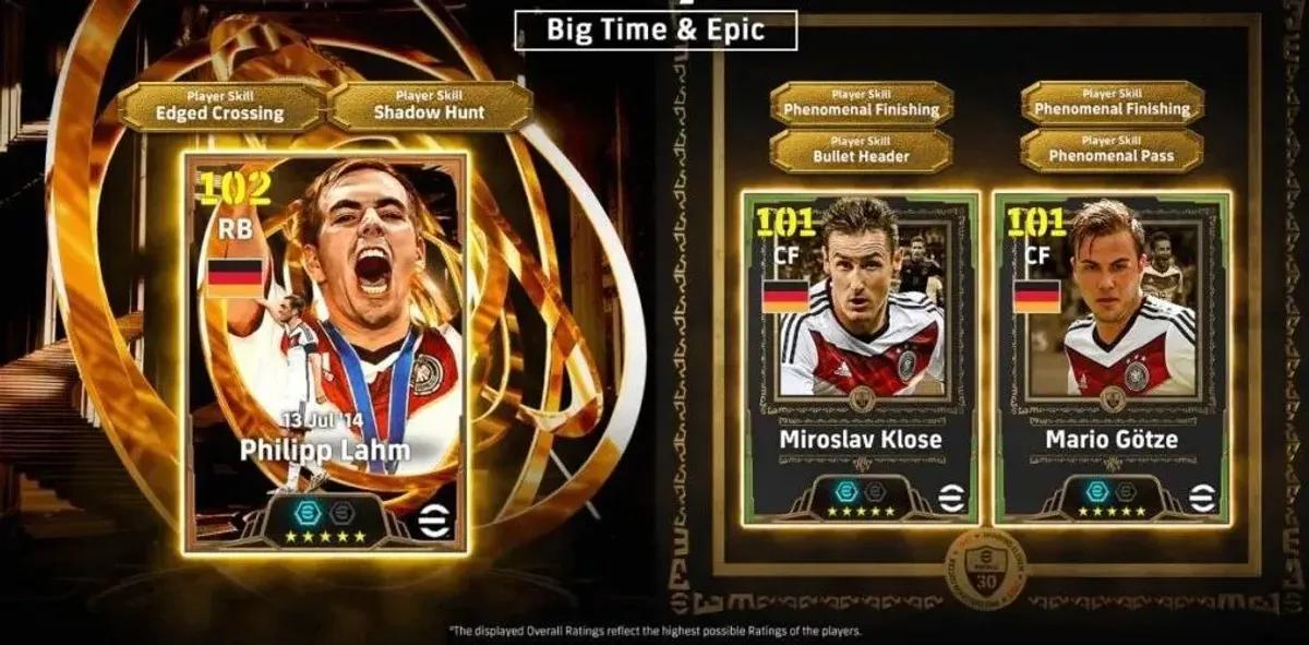 У грі «eFootball 2026» з’явився набір «Germany 2014 Epic Pack» із Клозе та Гьотце