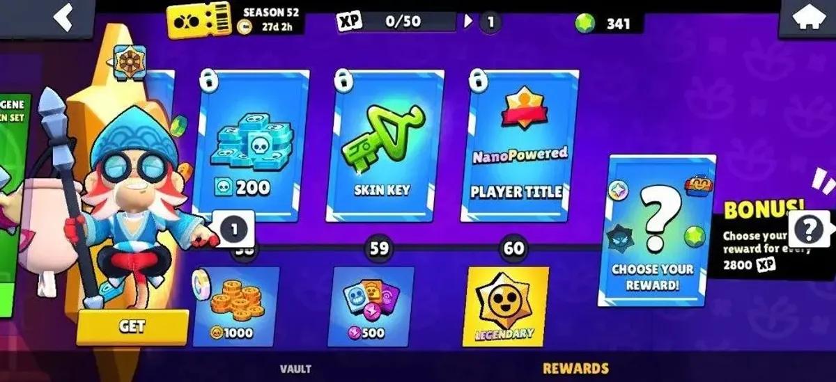 У грі Brawl Stars запущено «Brawl Pass» від NanoNoodles із новими скінами та системою «Vault»