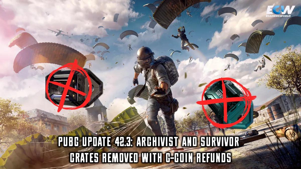 Оновлення PUBG 42.3: ящики «Архіваріус» та «Виживший» видалені, G-Coin повернено