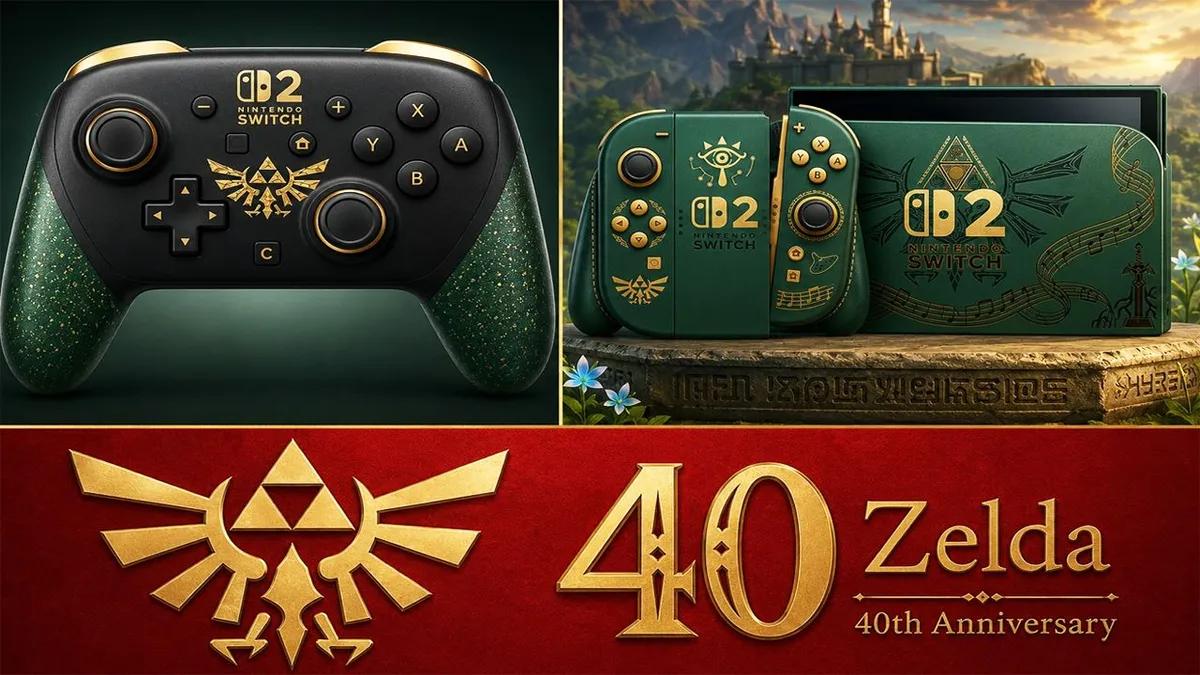 Nintendo планує випустити спеціальні версії Switch 2 і Pro Controller, приурочені до 40-річчя The Legend of Zelda