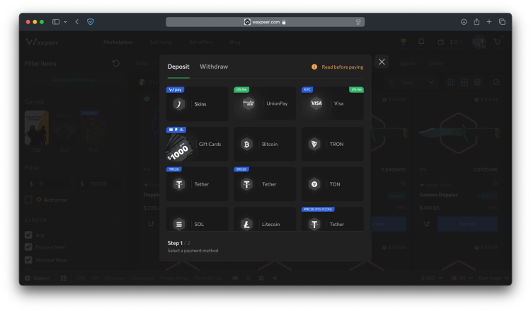How to Buy and Sell CS2 (CS:GO) Skins for Cryptocurrency 2