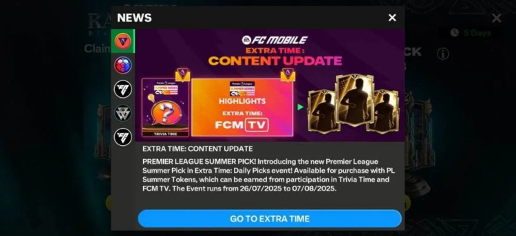 Premier League Summer Series Kicks Off in FC Mobile 2