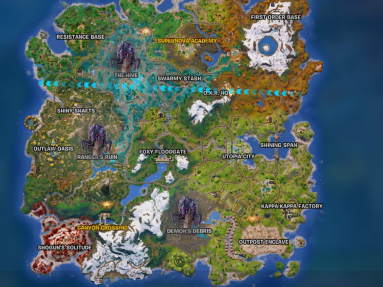 Усі боси у Fortnite Глава 6 Сезон 4 - Локації, стратегії та нагороди 1