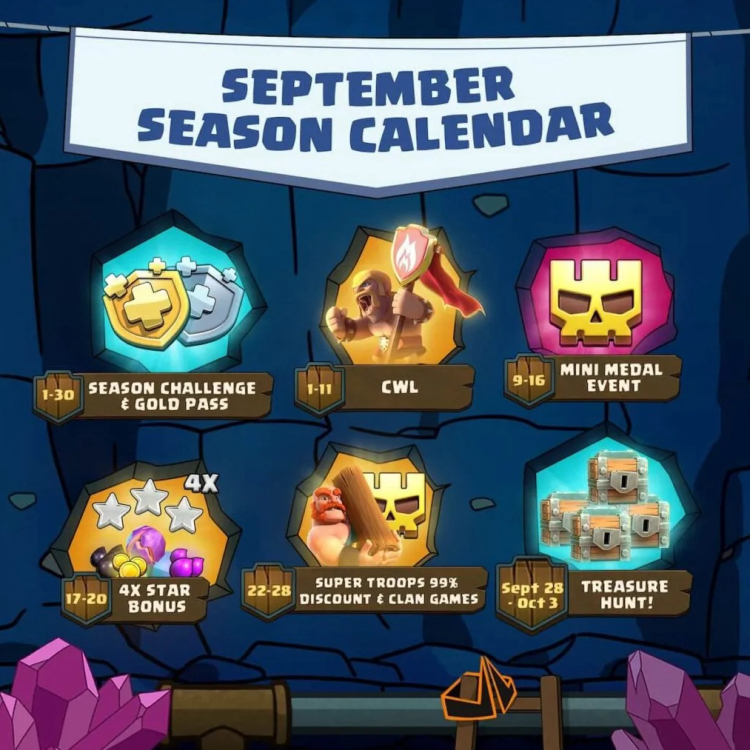 Clash of Clans September 2025: Mash-A-Rama Season Events & Rewards 1