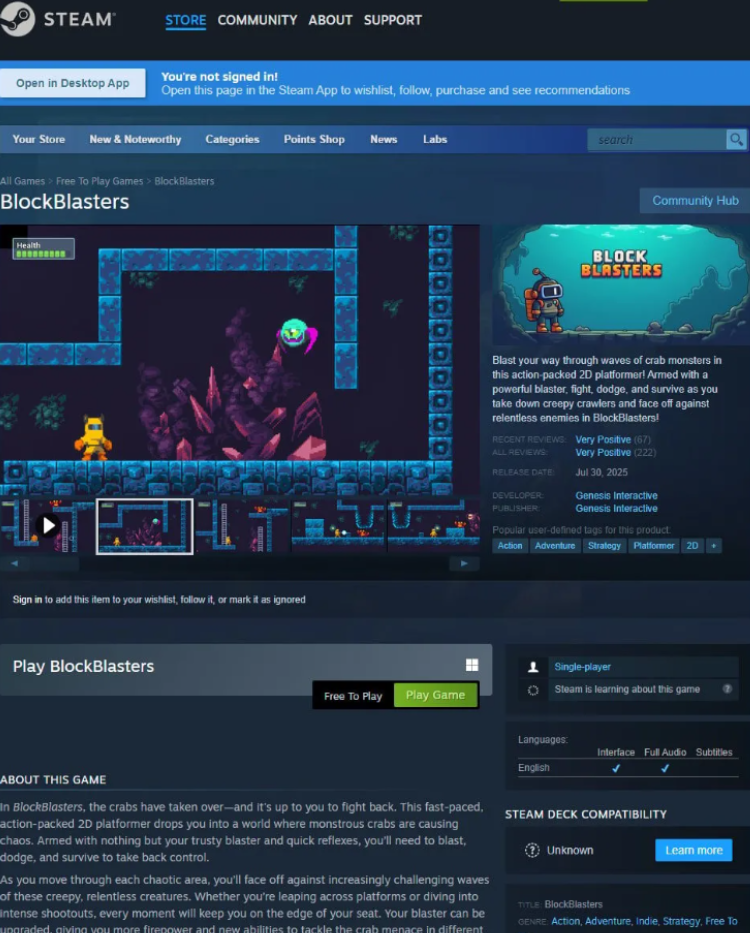 Steam Pulls BlockBlasters After Crypto Malware Discovery 1