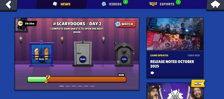 Brawl Stars запускає спільнотну подію Scary Doors — виконуйте завдання та розблокуйте ексклюзивні нагороди, включаючи безкоштовний скін Manga Kenji Hypercharge Skin 1