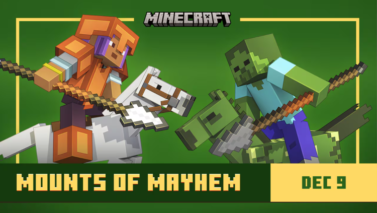 Minecraft підтверджує вихід оновлення Mounts Of Mayhem 2 на початку грудня