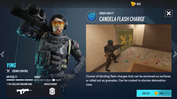 Список найкращих операторів Rainbow Six Mobile, рівень 2