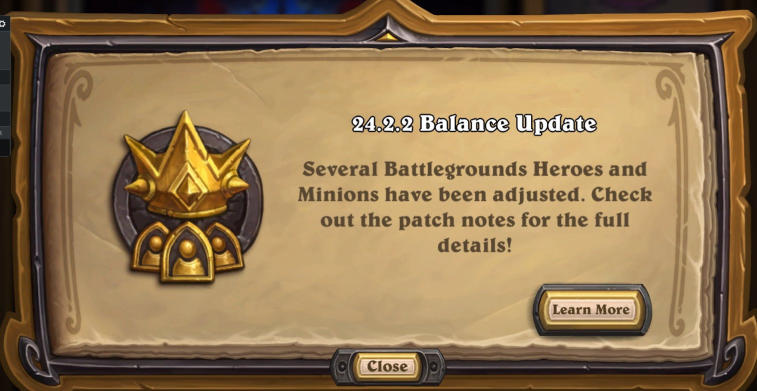 Hearthstone Balance Update 24.2.2. Photo 1